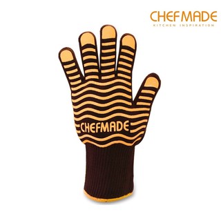 ถุงมือกันความร้อน พร้อมแถบซิลิโคนกันลื่น แบบสวมนิ้ว Chefmade แพค1ชิ้น