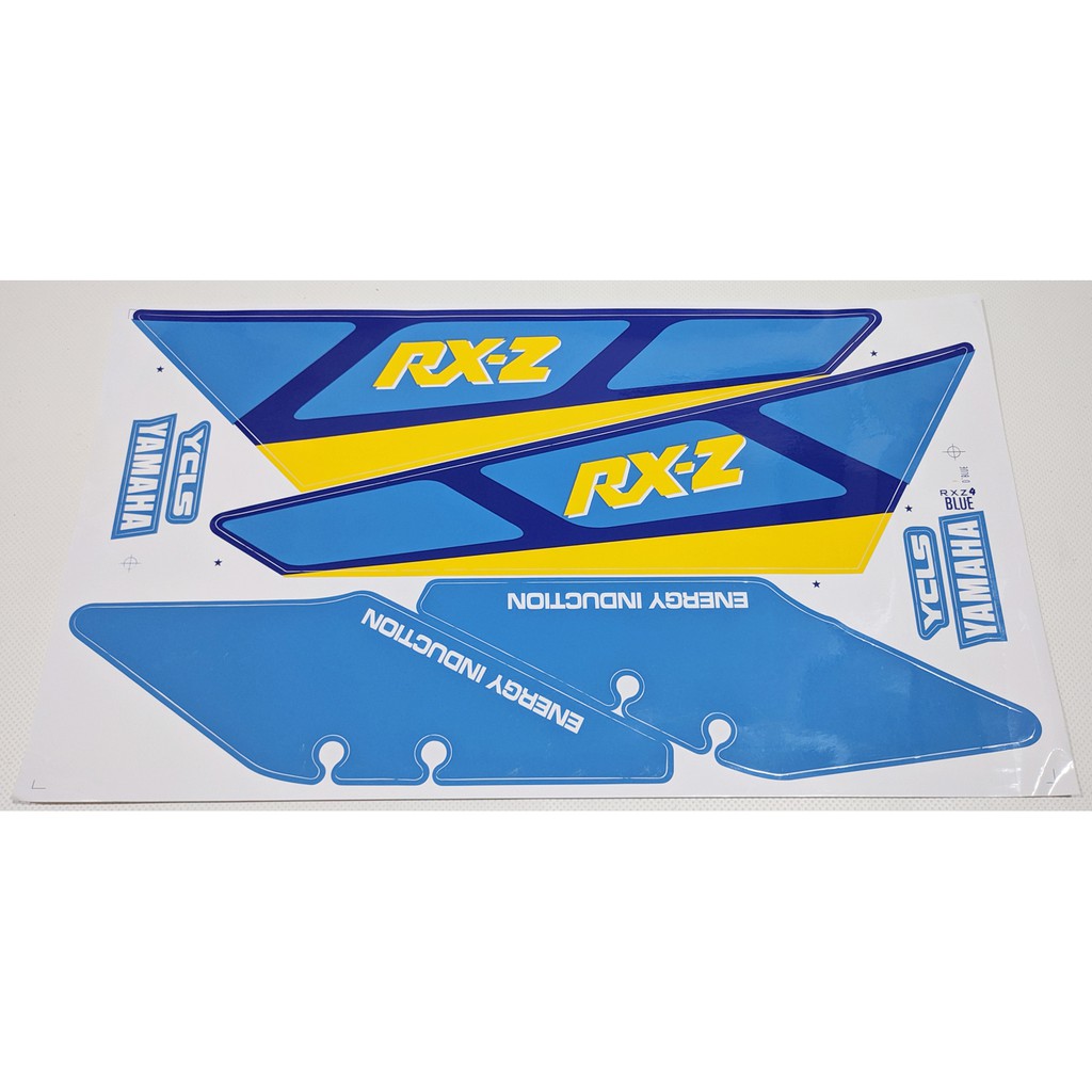 สติ๊กเกอร์ร่างกาย OLD RXZ. YAMAHA RXZ MILE BODY STRIPING BLUE (CODE 4 BLUE)