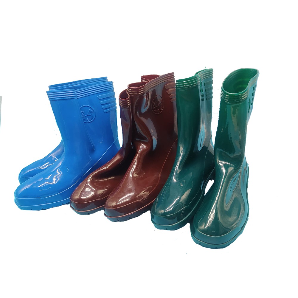รองเท้าบูทยางกันน้ำ BL สูง 9 นิ้ว คละสี  รองเท้าบูทกันน้ำ รองเท้าบูท PVC ผลิตจากยางพารา คุณภาพดี