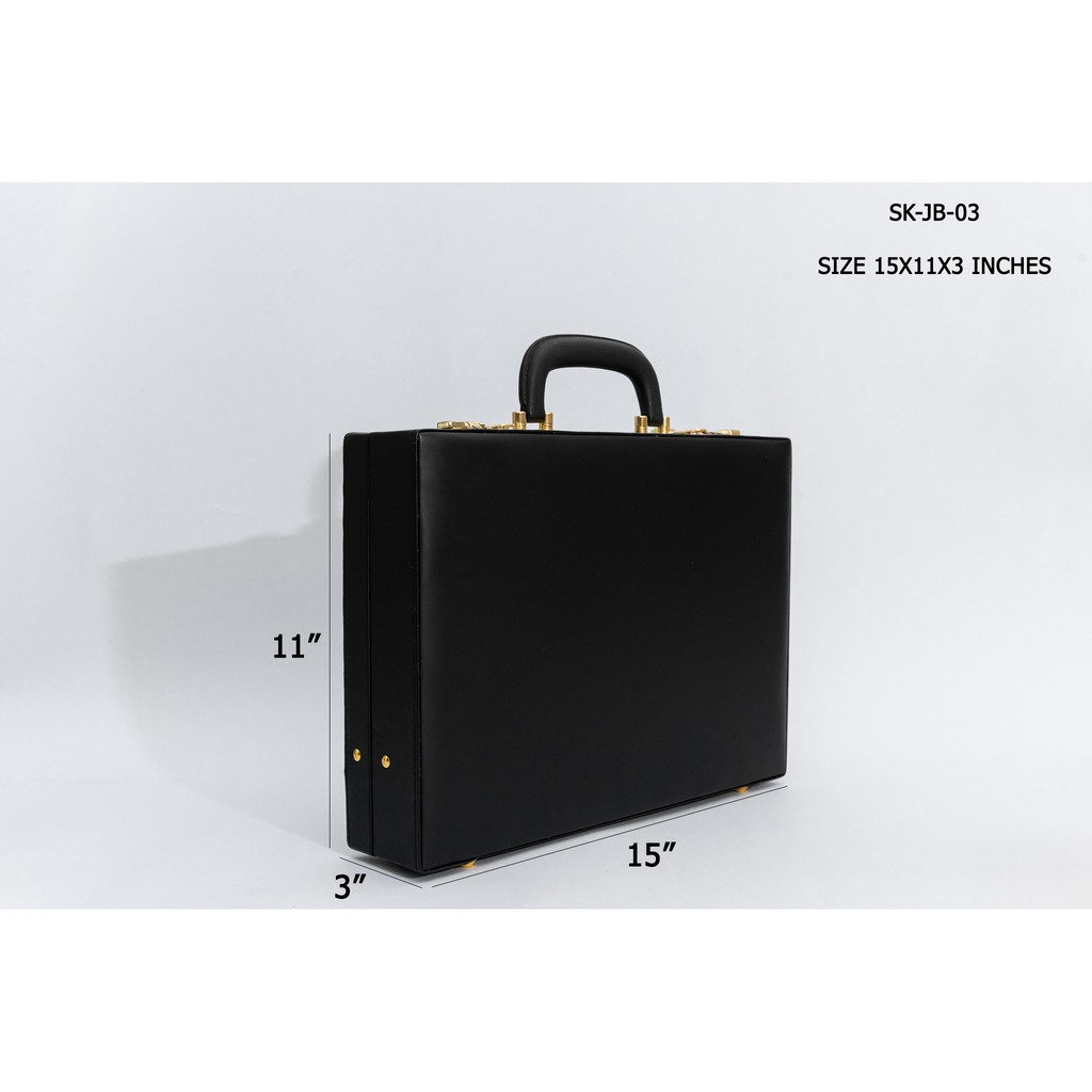 กระเป๋าเจมส์บอนด์ กระเป๋านายร้อย กระเป๋าเอกสาร ขนาด 15×11X3 นิ้ว รุ่น SK-JB-03