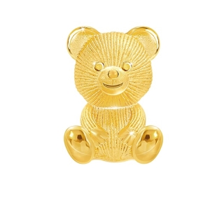 PRIMA ต่างหูทองคำ 99.9% MONO CHIC รูปหมี (Teddy Bear) NG1E4051-SG (จำหน่ายเป็นชิ้น)