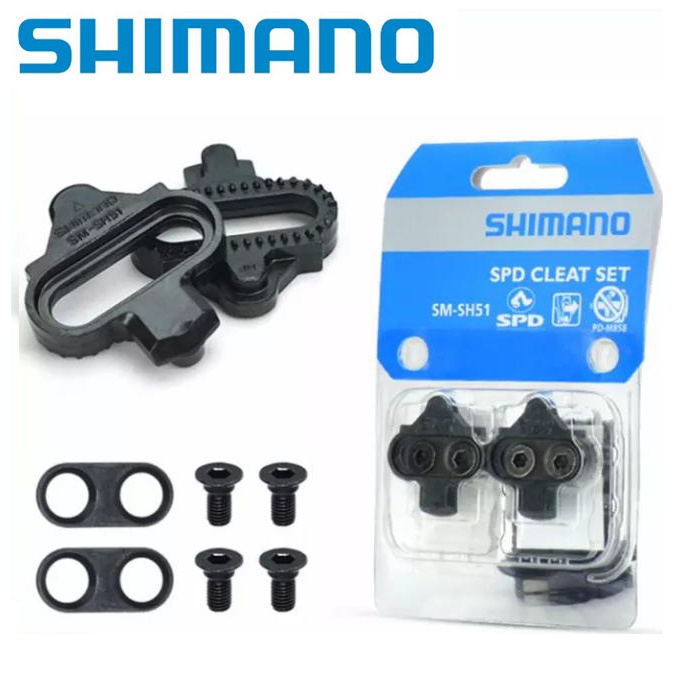 Shimano SPD SM SH56 SH51 MTB Release Multi-Rease เหยียบจักรยาน SPD Cleat ชุดสําหรับ Shimano m520 m540 m8000 m8100 m8020 เหยียบ