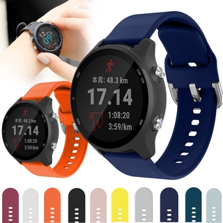 สายนาฬิกาข้อมือซิลิโคนสําหรับ Garmin Forerunner 245 245 M 645 Vivoactive 3 Music 20 มม .