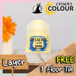 (Layer) DORN YELLOW : Citadel Paint แถมฟรี 1 Floor Tile