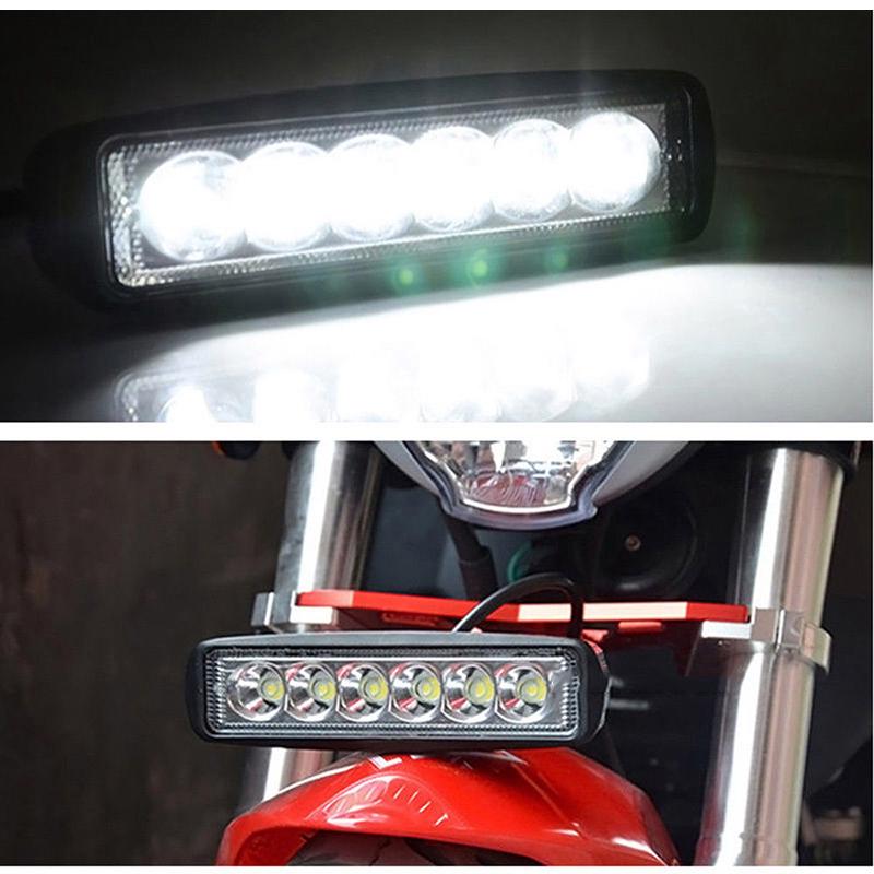 18W ไฟ LED สีขาว สำหรับรถยนต์ รถบรรทุก เรือ SUV 4WD