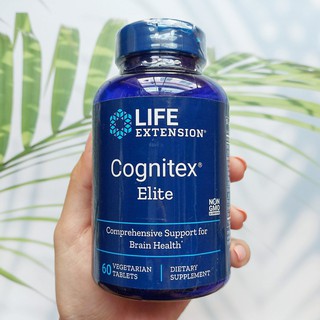 60% Sale!!! สินค้า EXP: 03/2023ผลิตภัณฑ์เสริมอาหาร เพื่อสุขภาพสมอง Cognitex Elite 60 Vegetarian Tablets (Life Extension)