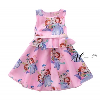 Angel Baby Sofia Dress (สีชมพูและสีขาว)