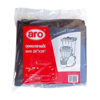 เอโร่ ถุงขยะหนา 28x36 นิ้ว (25 ใบ) Aro Garbage Bag 28x36 inches (25 pcs.)