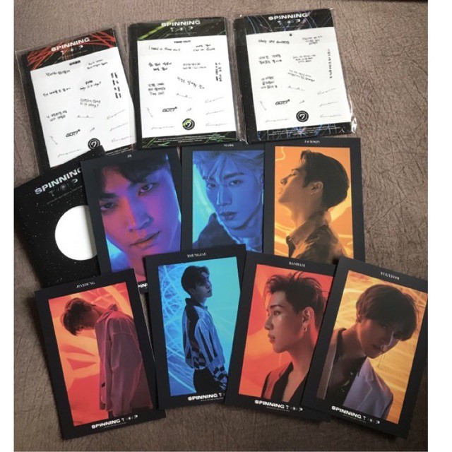 GOT7 spinning top card set