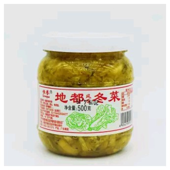 F8  ผักกาดดอง地都冬菜ขนาด 500g ทานง่ายแค่เพียงเปิดฝาก็สามารถทานกับข้าวสวย/ข้าวต้มร้อนๆได้ทันที หรือนำไปประกอบอาหารก็อร่อย