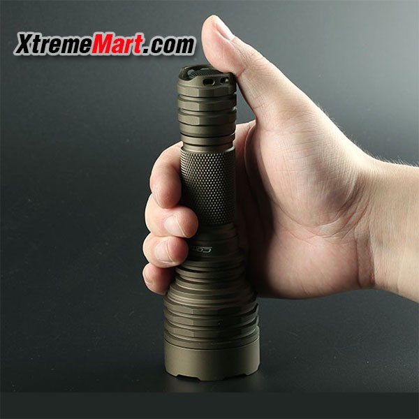 ไฟฉายพกพา Convoy C8+ XP-L HI V2 แสงเหลือง 3000K มี 8 โหมด 1100LM U4-7A LED Portable Flashlight (สีน้