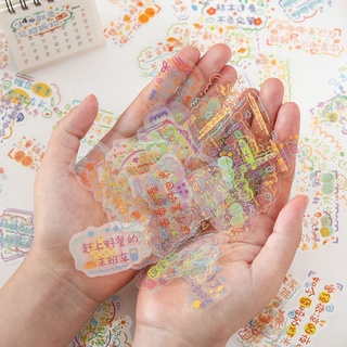 &lt;ส่งภายใน 24 ชม.&gt;W&amp;G สติกเกอร์ PET น่ารัก บัญชีมือ ไดอารี่ DIY สติกเกอร์ตกแต่ง