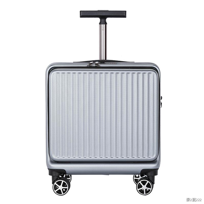 18 inch trolley luggage Business travel suitcase spinner wheels carry on rolling luggage with laptop bag Front opening c