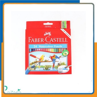 Faber-Castell ดินสอสีไม้ระบายน้ำนกแก้ว 24 สี กล่องกระดาษ