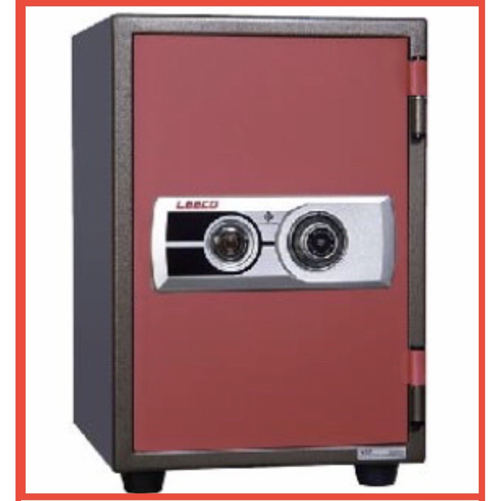 Safes 4899 บาท ถูกดีที่สุด ตู้เซฟ สีแดง Leeco ตู้นิรภัย ยี่ห้อลีโก้ รุ่น NSST น้ำหนัก 53กก. กันไฟนาน120นาที มี มอก. Home & Living