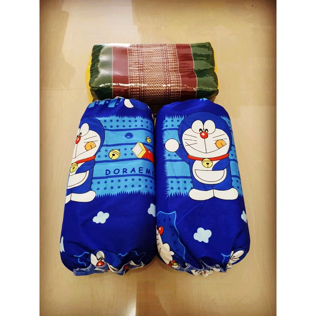 ปลอกหมอนขิดแบบผูกเชือก ลายโดเรม่อนแสตมป์ ผ้าCotton thumbnail 5