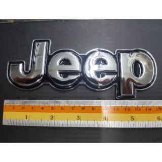 Logo Jeep งานเหล็ก 15×5cm