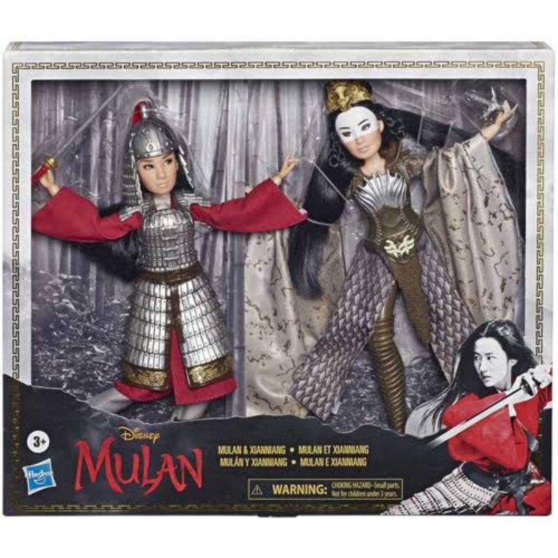 DISNEY MULAN  and Xianniang Dolls with Helmet, Armor, and Sword, Inspired by Disney's Mulan Movie