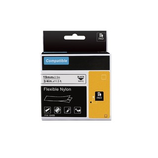 Freshworld : FHW18489* สติ๊กเกอร์พิมพ์ฉลากIndustrial Flexible Nylon Tape 1pk. (3/4 Inch. Black on White)