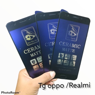 (MTP) กระจกนิรภัย / เซรามิกเคลือบด้าน สีฟ้า สําหรับ Realme oppo Type