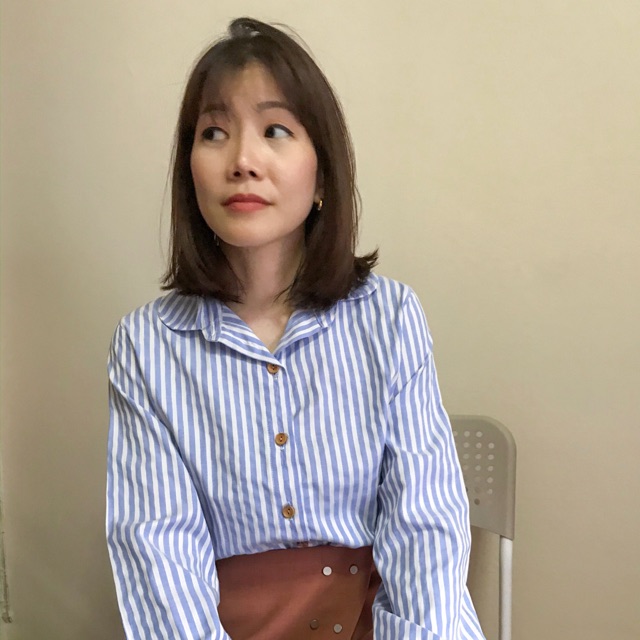 Blue strip shirt - like new