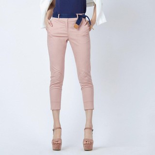 JOUSSE Ankle Length Pants กางเกงจู๊สส์ กางเกงขายาว ผ้าคอตตอน สีชมพู (JR38LP)