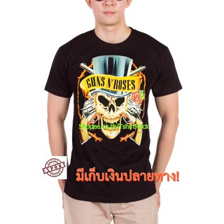 เสื้อยืดวินเทจเสื้อวง Guns N Roses เสื้อยืดลาย กันส์แอนด์โรสเซส เสื้อร็อค เสื้อทัวร์ เสื้อวินเทจ RCM278S-5XL