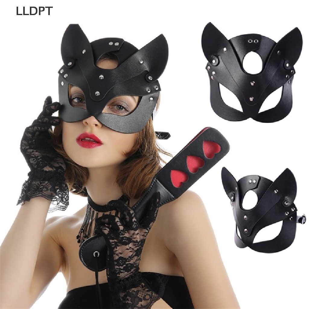 [lldpt] Erotic Women Sexy Mask Half Face Fox Cosplay Leather Mask