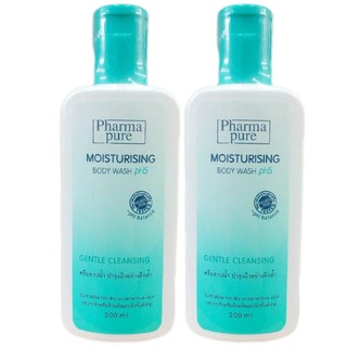 Pharmapure Moisturising Body Wash pH5 Gentle Cleansing 200 ml. (2 ขวด)