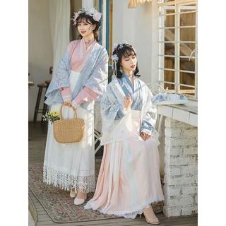 ชุดฮั่นฝู Hanfu แบรนด์ Feng tai qu เสื้อแขนยาว เสื้อคลุม กระโปรง