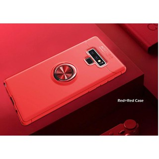 เคสTPU  สำหรับใส่โทรศัพท์ Samsung Galaxy NOTE9  แบบมีแหวนในตัว red