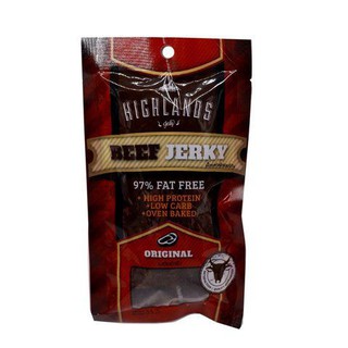 Highlands  American Style Beef Jerky 35g  ไฮแลนด์เนื้ออเมริกันสไตล์เจอร์กี้ 35 กรัม