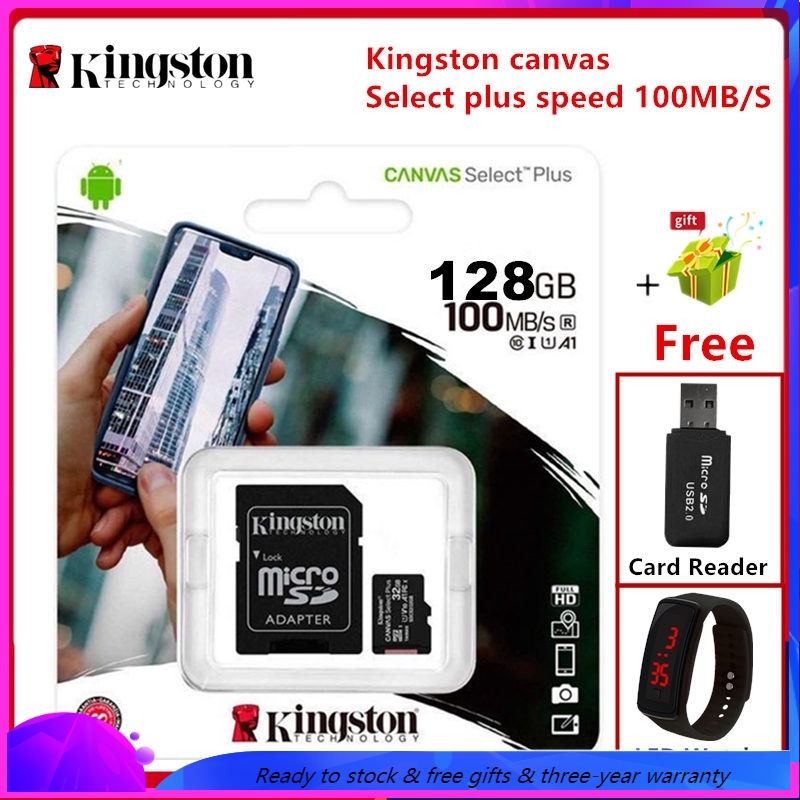 Kingston Memory Card 16GB/32GB/64GB/128GB/256GB sd card Class10 100MB/s