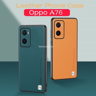 เคสโทรศัพท์มือถือหนัง PU นิ่ม กันกระแทก ปิดด้านหลัง สําหรับ Oppo A96 A76 A77 A57 A55 A56 A97 A54 A 96 A 76 A 54 A 77 A 57 A 55 A 56 A 97 4G 5G