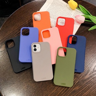 เคสUAG BIODEGRADABLE ซิลิโคนเหลวนุ่ม เคส iPhone 14 Pro max 14 plus กันกระแทก สีทึบ สีลูกกวาด