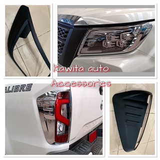 ครอบไฟหน้า ครอบไฟท้าย NISSAN NAVARA 2021 สีดำด้าน