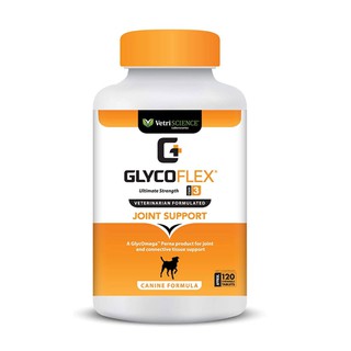 GlycoFlex 3 Hip and Joint Support อาหารเสรสำหรับสุนัข บำรุงกระดูก ข้อสะโพกเสื่อม 120 ชิ้น แบ่งขาย 30ชิ้น  แบ่งขาย 60ชิ้น