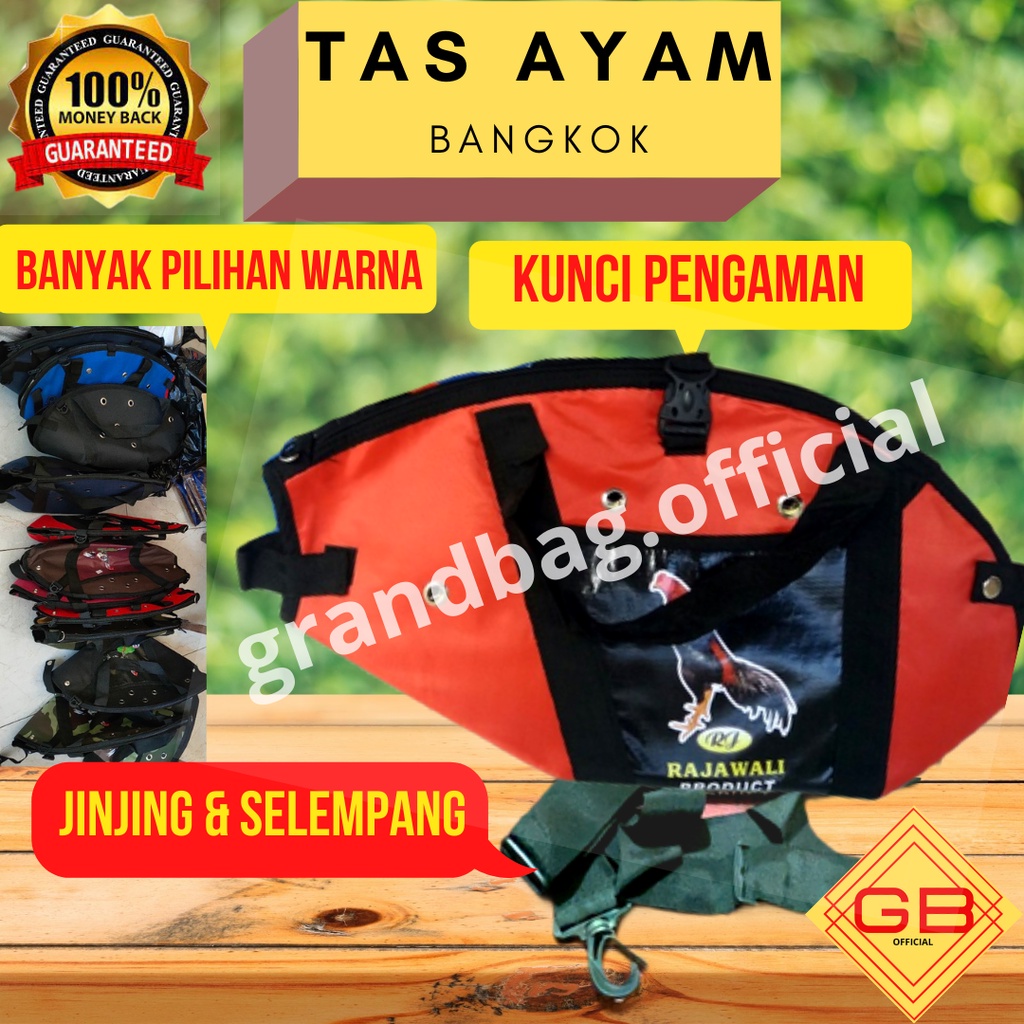 BANGKOK CHICKEN KISO BAG, FIGHTING CHICKEN BAG, PET CARRY + SHOULDER, กันน้ํา MATERIAL