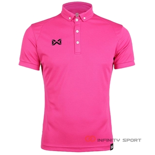 Warrix เสื้อโปโล  รุ่น Scale wa 3315 สีชมพู ( wa 3315N )