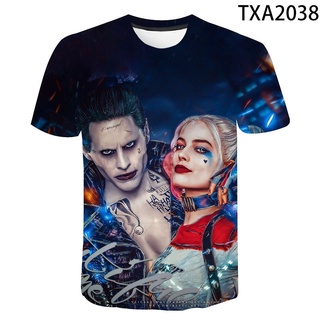 เสื้อยืดลําลอง แขนสั้น พิมพ์ลาย Birds Of Prey Harley Quinn 3D แฟชั่นฤดูร้อน สําหรับผู้ชาย และผู้หญิง 2022