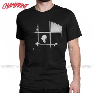 ใหม่ เสื้อยืดคอกลม แขนสั้น ผ้าฝ้าย 100% พิมพ์ลาย Nosferatu In The Window Horror Vampire Humor สําหรับผู้ชาย ผู้หญิง ทุกเ