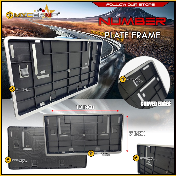 CAR NUMBER PLATE FRAME CASING (7"X13" )