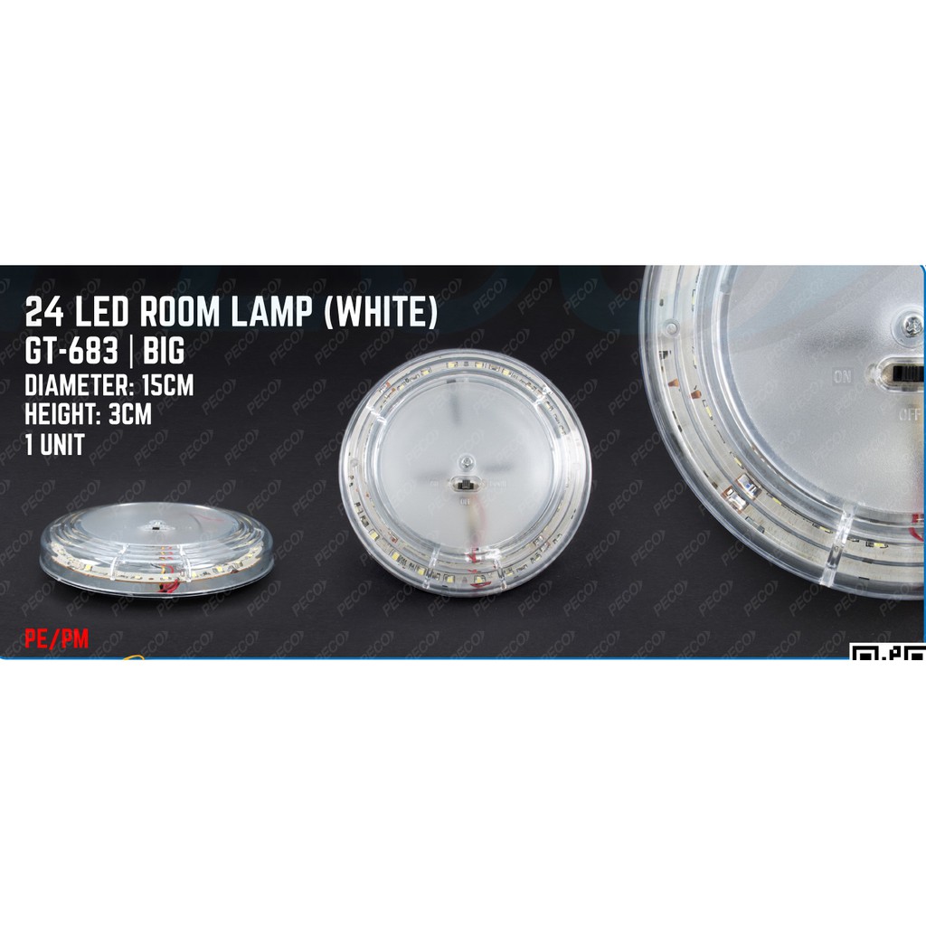 GT-633 24 LED ROOM LAMP (สีขาว) - ใหญ่