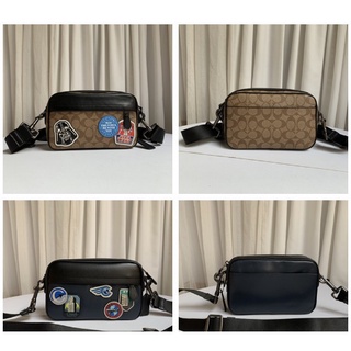 COACH, กระเป๋าสะพาย, กระเป๋า Crossbody, กระเป๋ากล้อง, สไตล์ Unisex, เทรนด์แฟชั่น，7294589188