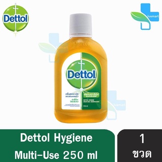 Dettol 250 มล. [1 ขวด] เดทตอล น้ำยาทำความสะอาดพื้นผิว น้ำยาฆ่าเชื้อโรค เอนกประสงค์