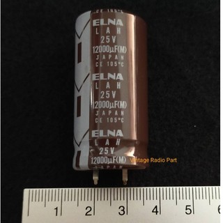 12000uf 25v Capacitor  ELNA JAPAN สินค้ามีตำหนิที่ัขั้ว (ราคาต่อชิ้น)