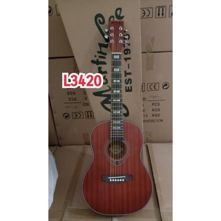 กีตาร์โปร่ง 34 นิ้ว ยี่ห้อ Matinlee รุ่น L3420 สีไม้ฮอกกานี คอเต็ม