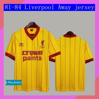 เสื้อกีฬาแขนสั้น ลายทีมชาติฟุตบอล Liverpool เกรด AAA 81-84 ชุดเยือน สําหรับผู้ชาย