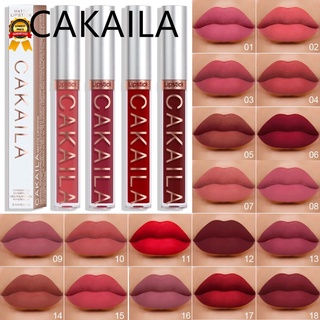 Cakaila ลิปสติก / ลิปกลอส / กันน้ํา / เคลือบ / ไม่ติด 18 สี (ขายส่ง)