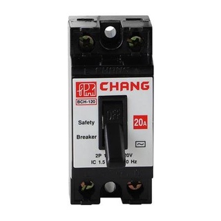 อุปกรณ์ไฟฟ้า เซฟตี้เบรกเกอร์ CHANG BCH-120 20A ติดตั้งง่ายและปลอดภัยมากกว่า